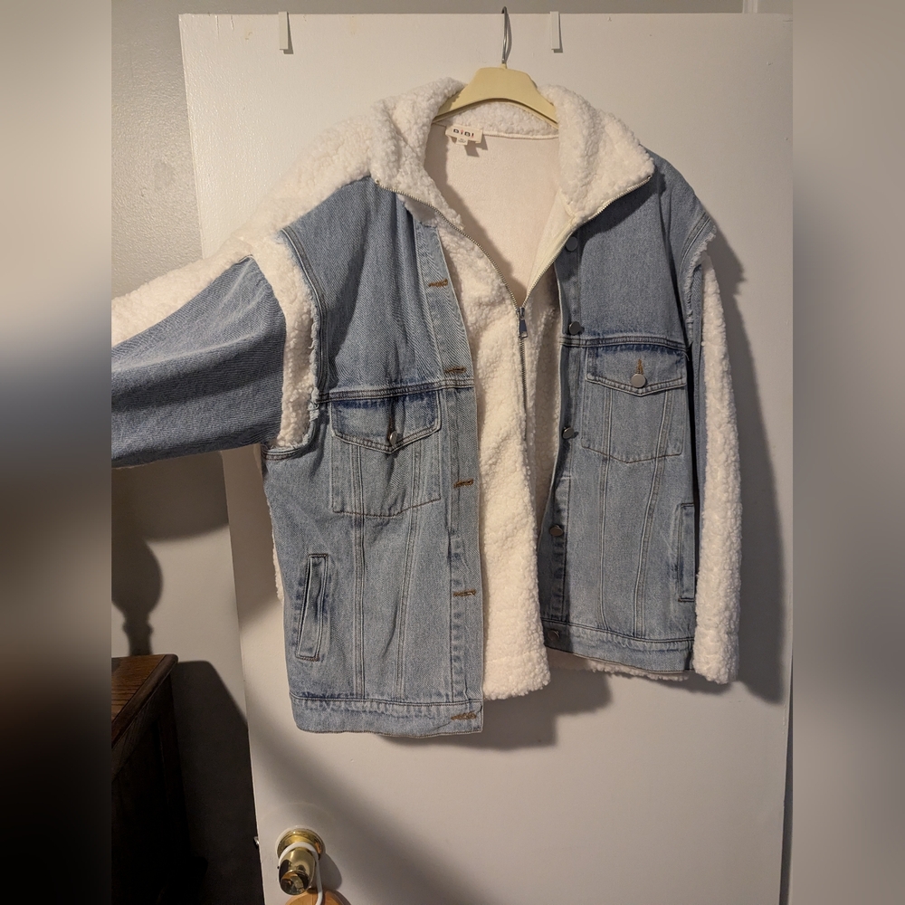 Denim Sherpa Jacket